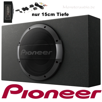 Pioneer TS-WX1010LA 1200 Watt Aktivsubwoofer 25cm Bassbox + Verstärker TSWX1010LA
